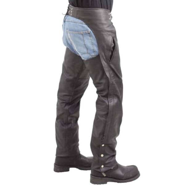 Mens Classic Leather Chaps & Motorcycle Chaps | Free Shipping!