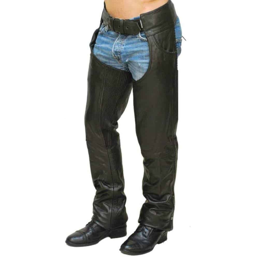 Mens Faux Leather Chaps | Mens Faux Leather Motorcycle Chaps
