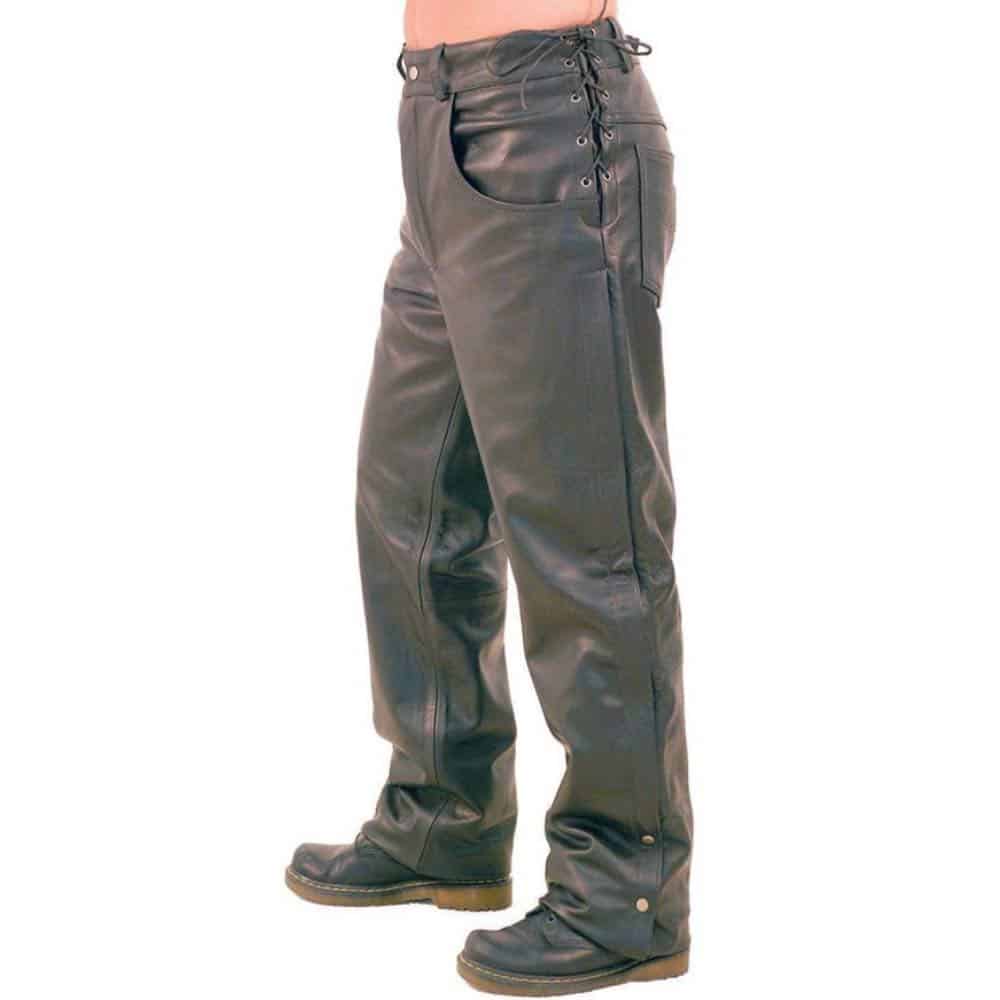 Mens Side Lace Leather Chap & Overpant | Stylish & Durable